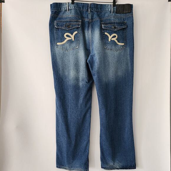 Rocawear Classic Fit jeans Hip Hop medium wash‎ mens size 46x33 - Picture 3 of 7